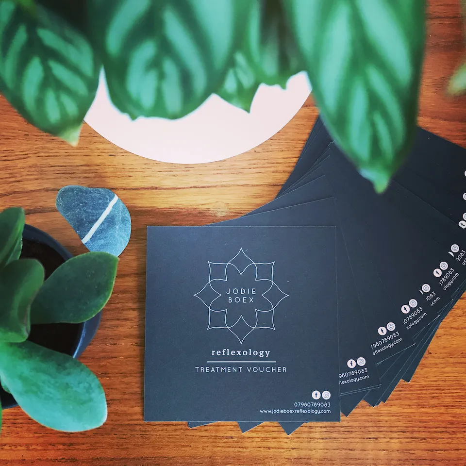 A reflexology treatment gift voucher